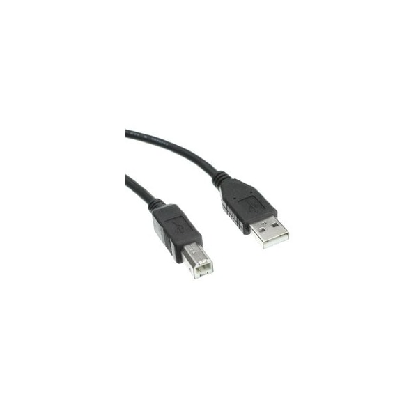 Cable Wholesale USB 2.0 Printer/Device Cable, Black, Type A Male to Type B Male, 10 foot 10U2-02210BK - main
